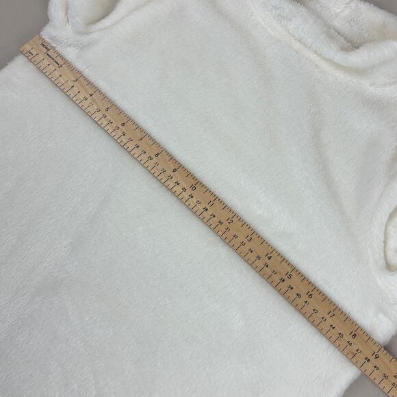 Talbots Size Small Funnel Neck Pullover Sweater Ivory Off-White Cozy Soft Plush - Picture 8 of 11